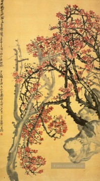 Wu cangshuo rot Pflaumenblüte Chinesische Malerei Ölgemälde